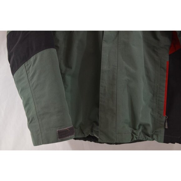 The North Face Mens Jacket Size Large Retro Outdoors Green Black Detachable Hood - Picture 2 of 16